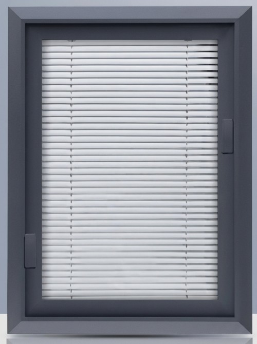 Built-in Louver Glass Window